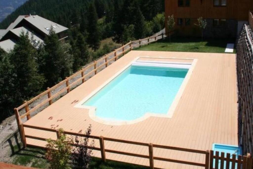 Chalet 4 Pers. Piscine Et Literie Toute Neuve. Puy-Saint-Vincent Extérieur photo