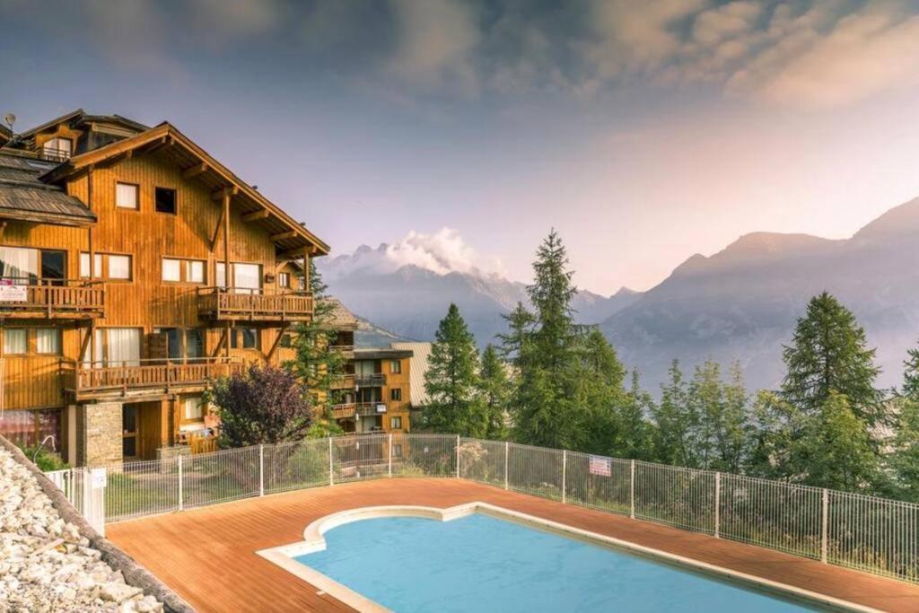 Chalet 4 Pers. Piscine Et Literie Toute Neuve. Puy-Saint-Vincent Extérieur photo